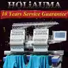 HOLiAUMA computerized 2/double/two head 15 needles embroidery machine hat/t-shirt/flat machine factory in China