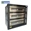 Hot Sale 4 deck 16 trays stone deck seam ovens big bread baking oven for sale