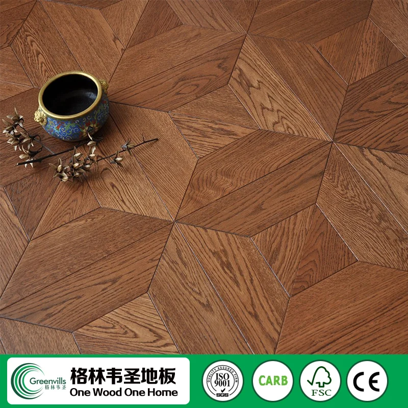 Artistic Design Parquet Oak Flooring White Oak Floor Engineered