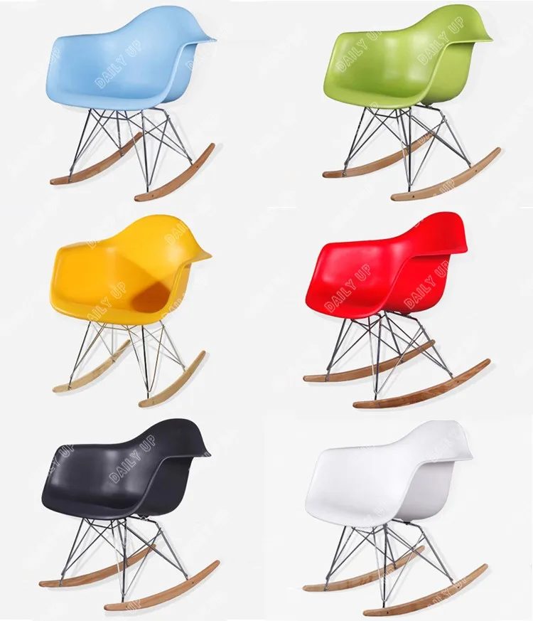 RAR Leisure Chair Wooden Garden Rocking Chair Plastic Outdoor Balcony Swing Chair