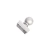Sand blaster 50cm*50cm Aluminum die casting fence post ball cap with black powder coated for square post