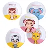 New design biodegradable Eco-friendlly food grade bamboo fiber tableware for children dinner plate