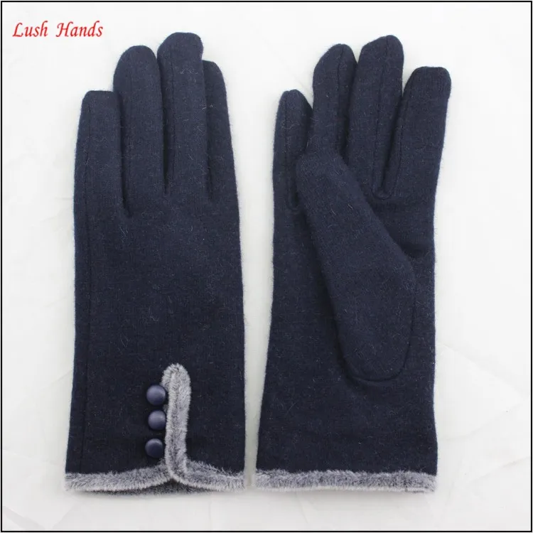 Fashion warm faux fur winter women gloves