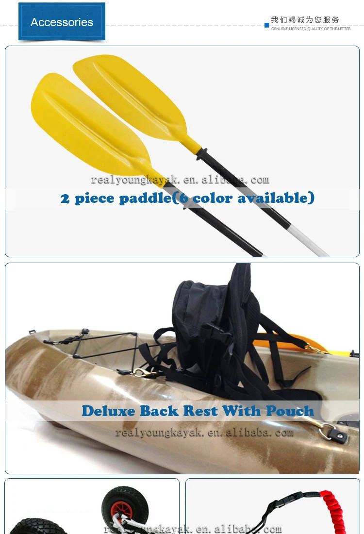 New Design Single Fishing Wholesale China Sit Top Kayak Canoe Boat