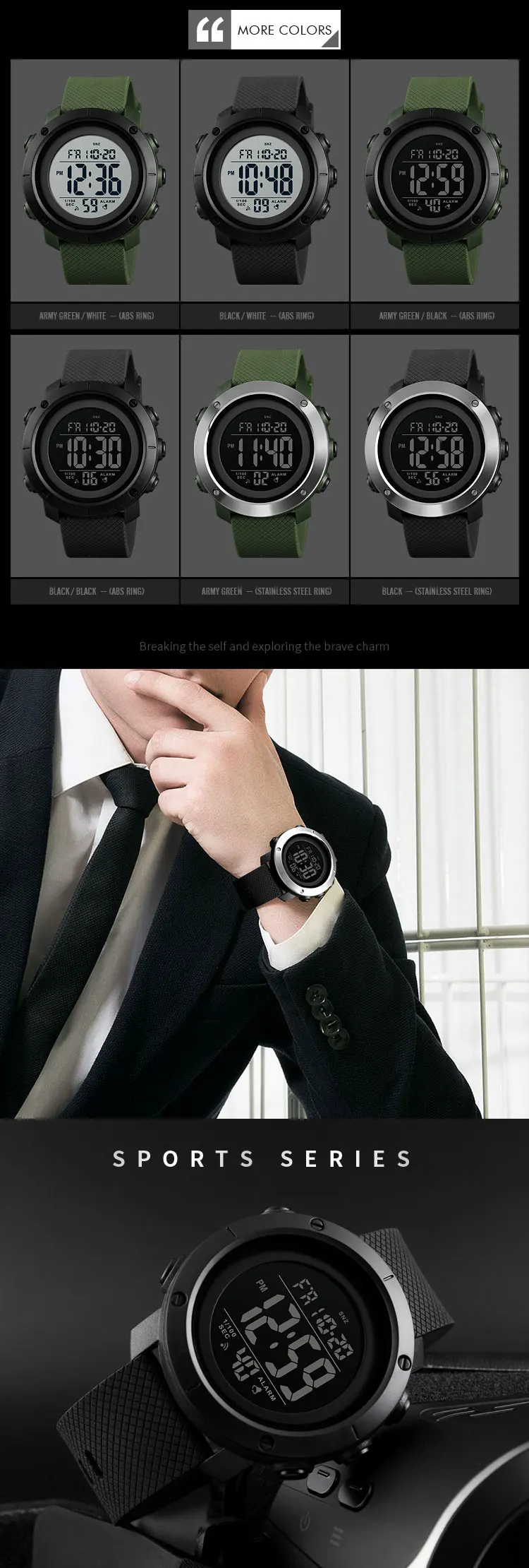 Skmei 1426 New Custom Logo Waterproof Cheap Plastic Watches 5atm Watch Fashion Digital Sport Wristwatches