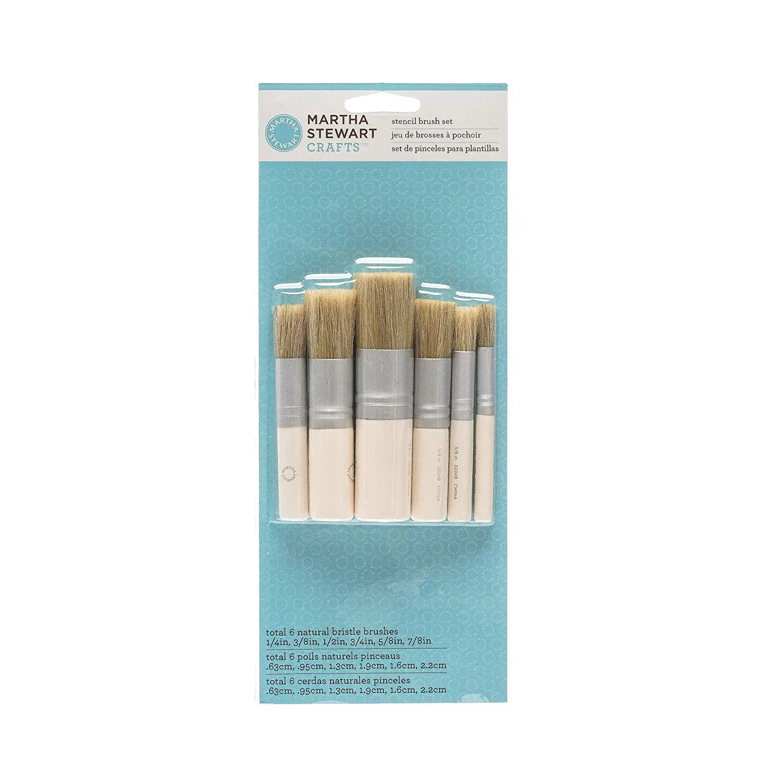 Martha Stewart Crafts Stencil Brush Set: 6 Pieces – 10033377