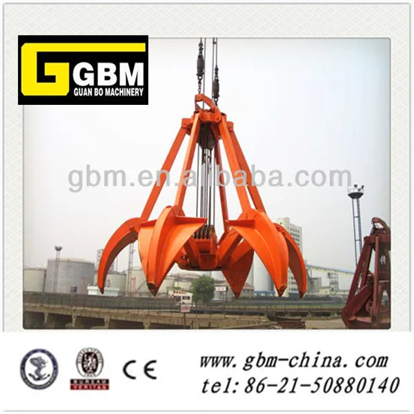 Wire Rope Grab/mechanical Orange Peel Grab For Bulk Materials Buy Single Rope Orange Peel Grab