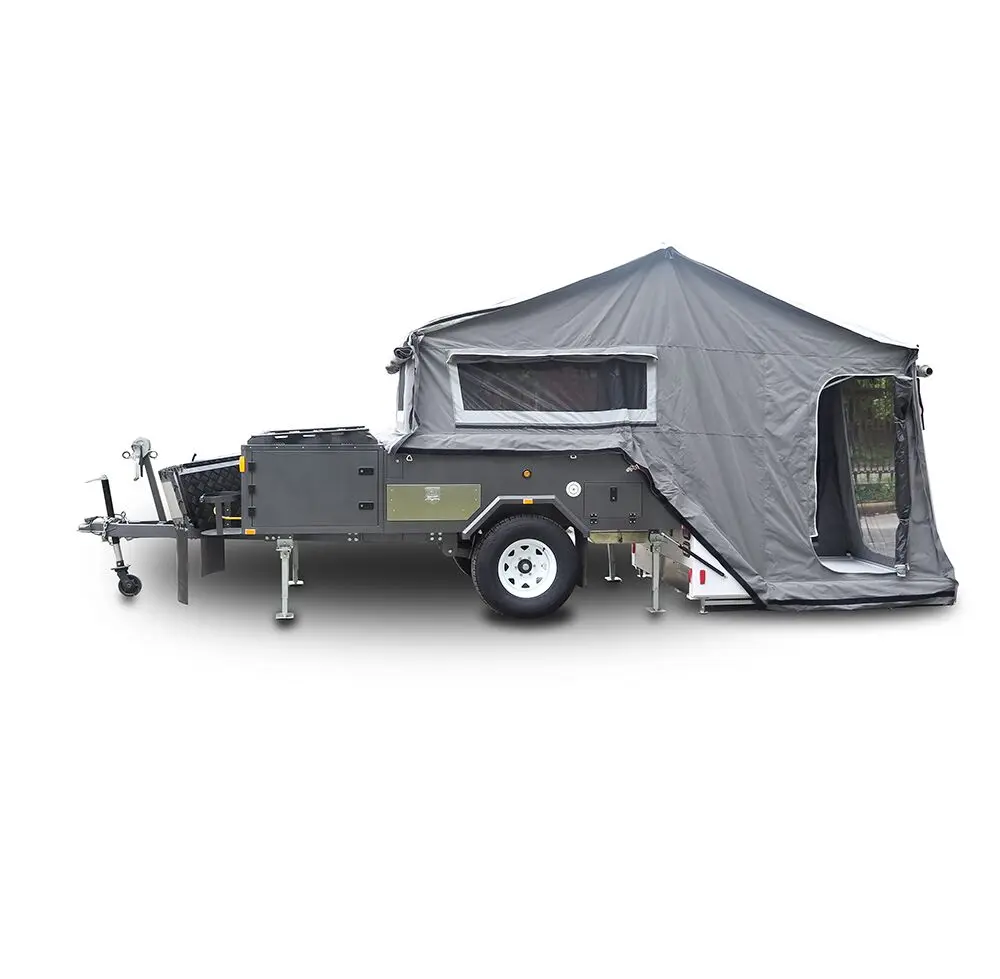 off road camper travel trailer with stainless steel kitchen
