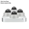 one line pass smart stream h.265 2mp 1080p ptz zoom dome nvr kits with built-in hard disk microphone cctv camera