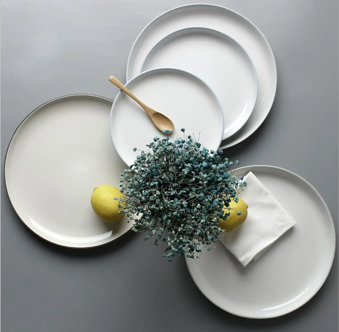 North Europe Design Ceramic Dinner Plates Pizza Plate Pie Plate 8" 10"