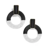 Hot Sell European Customized Stud Black White Jonit Acetate Stand For Earrings