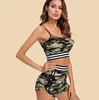Women Two Piece Outfits Sexy Shorts Fitness Camouflage Vest Tank Top Sportswear Sport Clothing Suit Set Hot Pants Gym Sport Suit