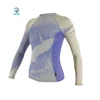 girls grade school running team compression tops rash guards