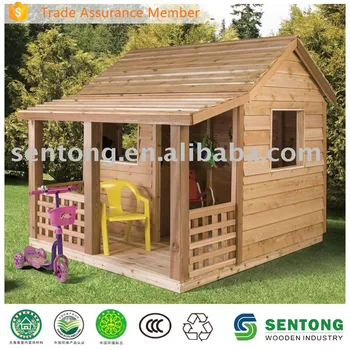 kids outdoor wooden playhouse