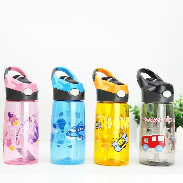 Adaptateur De Bouteille D’eau Avec Paille Pour Enfant – 2 En 1, Anti-fuite, Silicone ABS, Nettoyage Facile, Compatible Standard