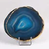 Wholesale High Quality Home Decor Natural Furnishing Articles Blue Agate Slice Palette