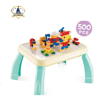 Plastic Kids Educational Learning Desk Toy Building Study Block