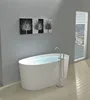TOPBATH Popular Freestanding Bathtub,Stone Resin Bath,Easy To Clean Bathtub