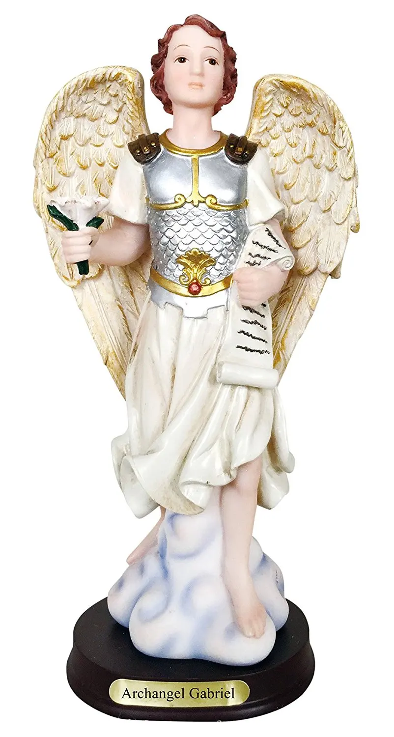 4.13 Inch Archangel Saint Michael Standing on Demons Head
