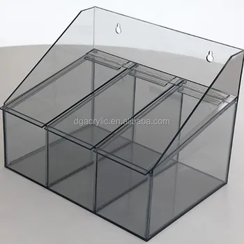clear wall mounted storage bins