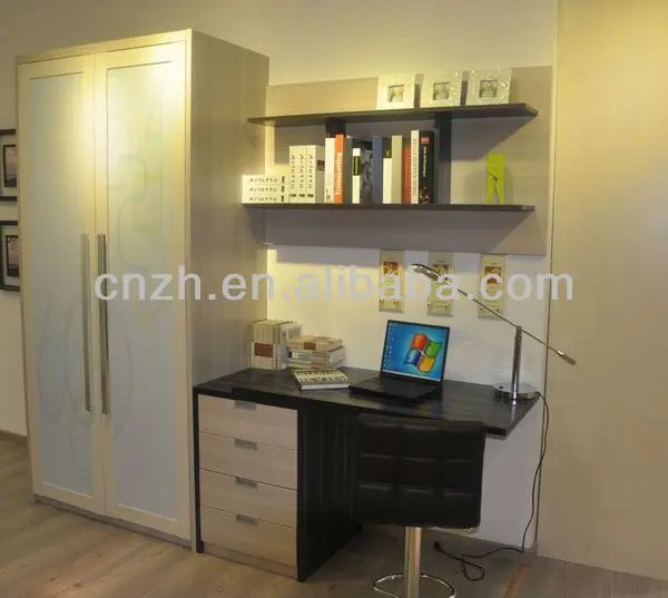 Wardrobe And Study Table Living Room Cabinet Bookcase Bedroom