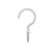 Fine white Vinyl Coated Cup Hook Ceiling Hooks for Indoor and Outdoor Use
