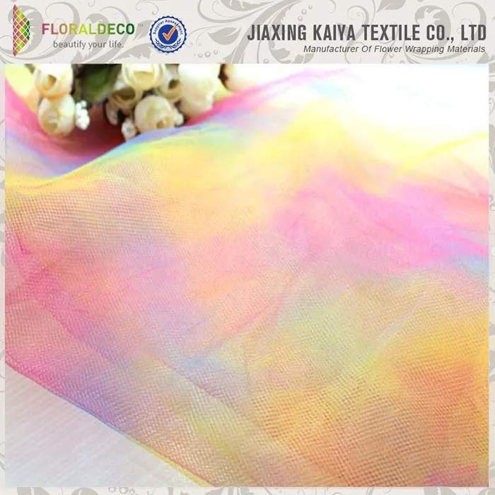 rainbow mesh fabric