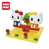 Hot selling diy diamond building block self-assembly hello kitty toys