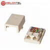 MT-5822 2 port dual port telephone surface box telephone outlet
