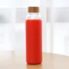 BPA FREE 550Ml Glass Shaker Bottle with Silicone Sleeve