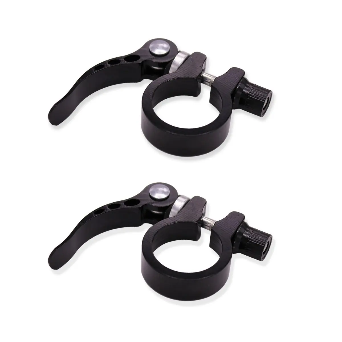 Quick Release Carbon Fiber Road Mountain Bike Seatpost Clamp Tube Clip ...