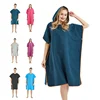 Microfiber poncho Beach Surf Poncho,Super Water Absorbent Wetsuit Changing Towel Robe
