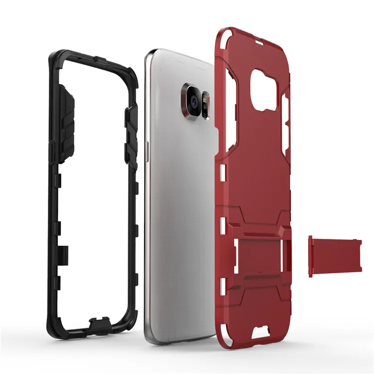 Hot sale shockproof hybrid case cover armor iron man Slim Armor TPU+PC phone case for Samsung galaxy S7 S8 Note 8