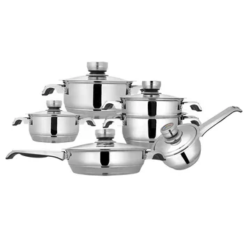 Zwitserse Lijn 18 Stuks Roestvrij Staal Kookgerei Set 10pc roestvrij staal kookgerei keuken koken set pot pannen