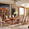 M62 Hot sale factory direct price master design royal antique wooden inlay dining room furniture sets With Discount