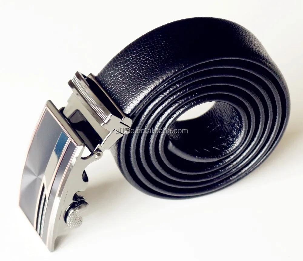 Custom Men Fashion Cheap Genuine Automatic Metal Buckle Leather Belts