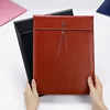 A4 file bag PU leather storage bag large capacity waterproof bidding book thickened file bag customized logo