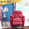 Luxury european style leather sofa, beautiful bedroom red sofa set R1822
