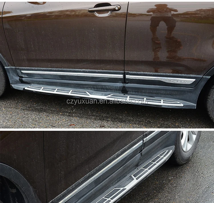 Car Accessories Aluminum Running Board Nerf Bars For Tiggo 5 2014+
