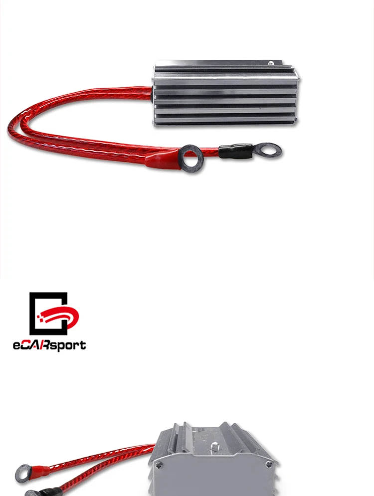 Ecarsport Universal Car Chrome Battery Volt Voltage Stabilizer Ecu