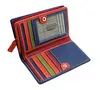 Ladies Compact Multi Colour Soft PU Leather Wallet with Card Slots ID & Coin Purse