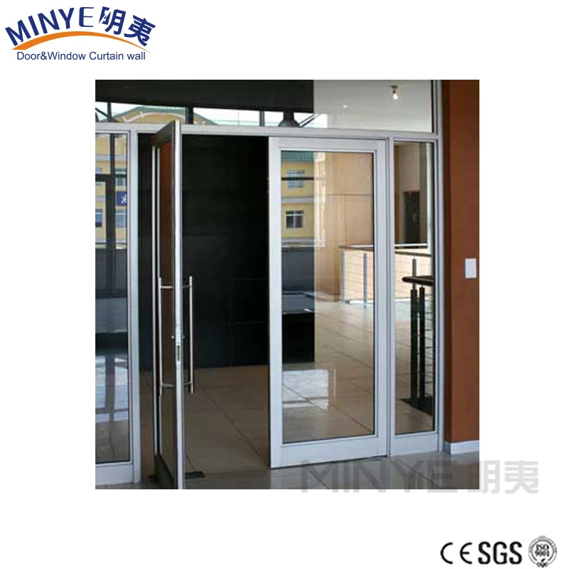 Double Leaf Glass Entrance Door With Aluminum Frame Buy Main Entrance Door Design Double Leaf Glass Door Main Door Designs Product On Alibaba Com