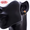 arabic fashion fake 18K rose gold plated cz stud earring new model 2017 designs stud earrings for women