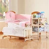 Hot sale cradle baby moses basket/wooden baby cribs/modern swing cot bed