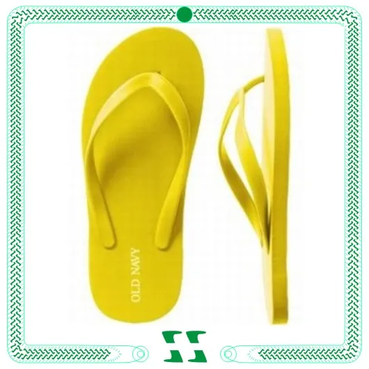 yellow flip flops