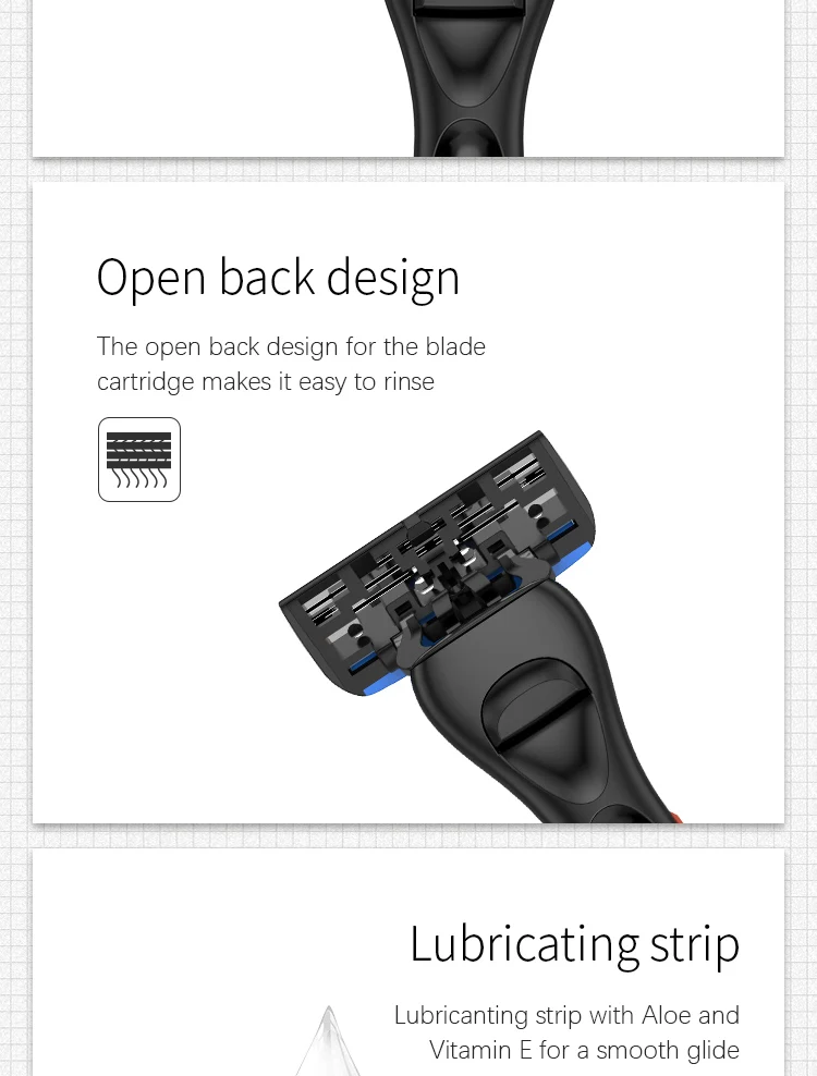 removable shaving blade razor