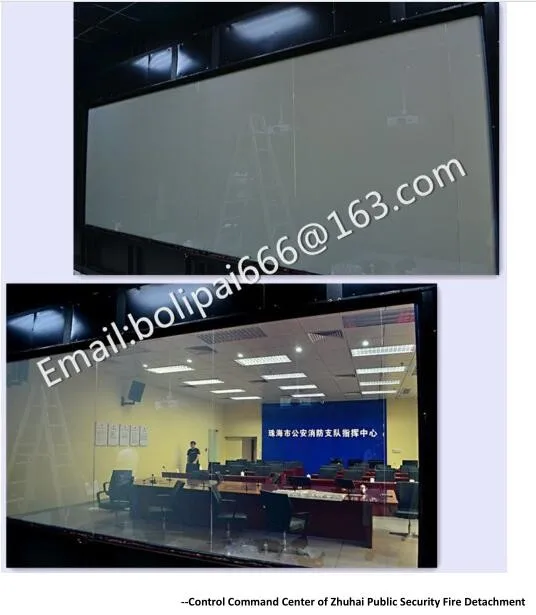 Smart Polymer Switchable Glass Sample Electrochromic Laminated Glass