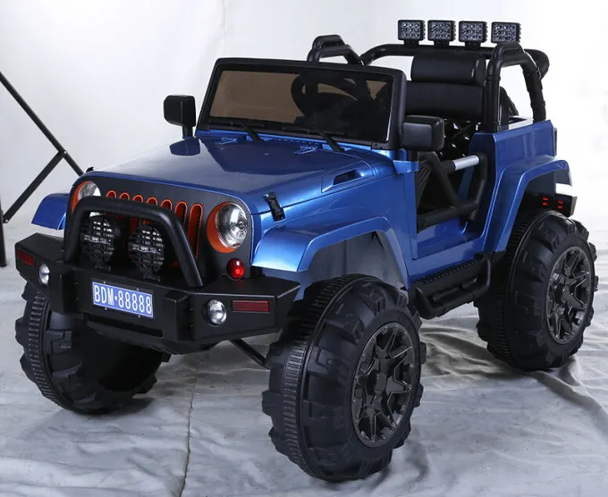 Blue Painting Ride On Jeep Toys,12v Kids Electric Rideon