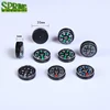 New Black Button Mini 20mm Small Compasses Wholesale Mini Survival Compass Green
