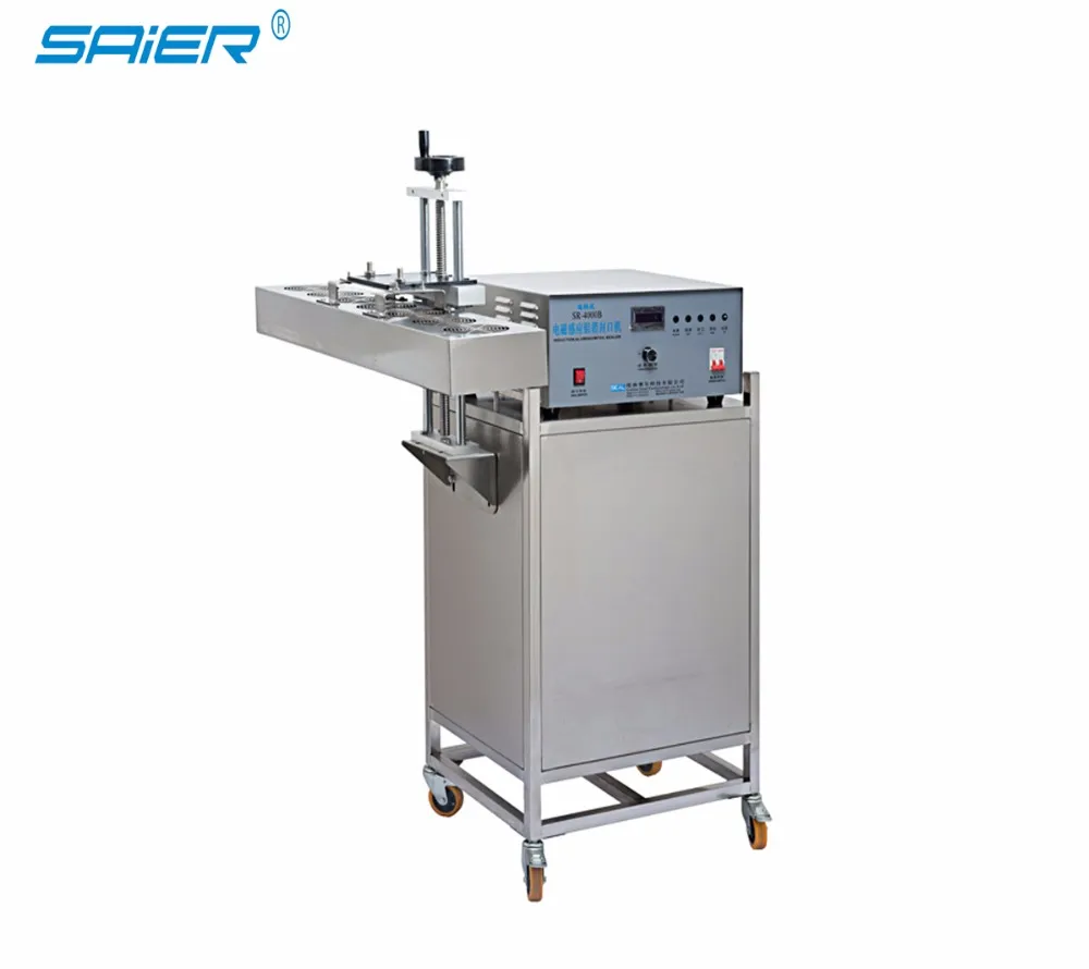 Automatic Plastic Pet Bottle Jar Cap Aluminum Foil Sealing Machine